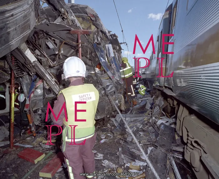 : Scene from the Ladbroke Grove train crash : Scene from the Ladbroke Grove train crash