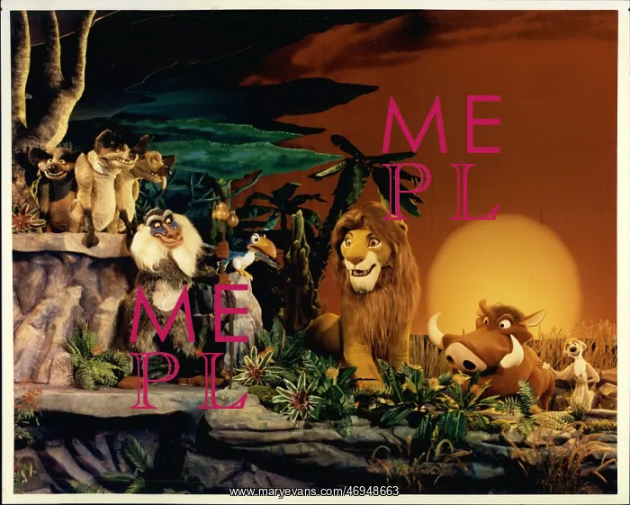 : Scene from The Lion King stage show : Scene from The Lion King stage show