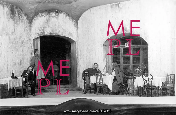 : Scene from The Living Corpse, 1911 : Scene from The Living Corpse, 1911