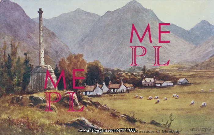 : Scene of the Massacre, Glencoe, Scotland : Scene of the Massacre, Glencoe, Scotland