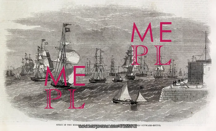 : A scene in the Mersey - Shipping : A scene in the Mersey - Shipping