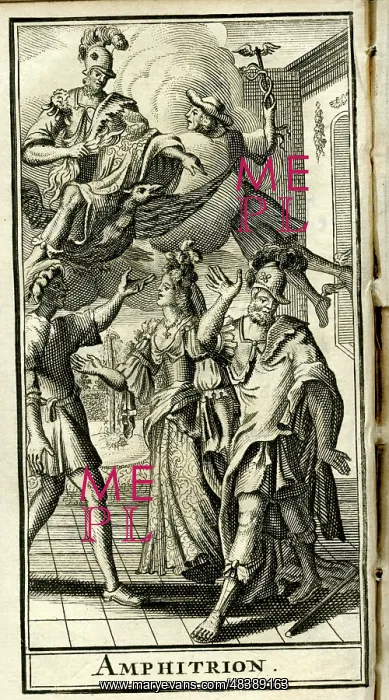 : Scene from Moliere's play, Amphitryon : Scene from Moliere's play, Amphitryon