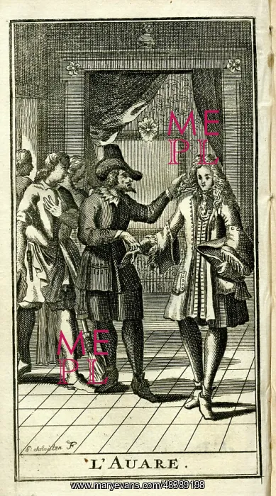 : Scene from Moliere's play, L'Avare : Scene from Moliere's play, L'Avare