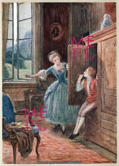 : Scene from Mozart's opera The Marriage of Figaro : Scene from Mozart's opera The Marriage of Figaro