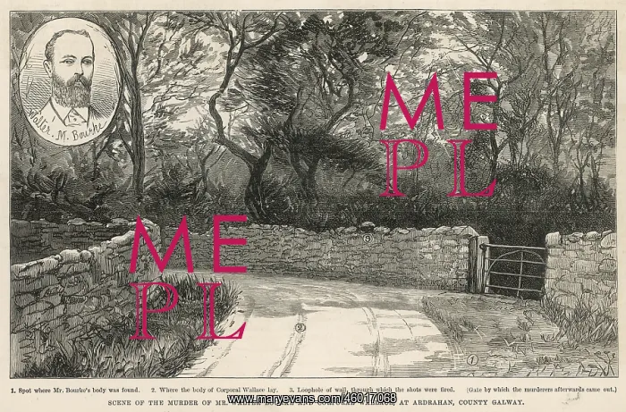  : Scene of the murder of Mr Bourke and Corporal Wallace
