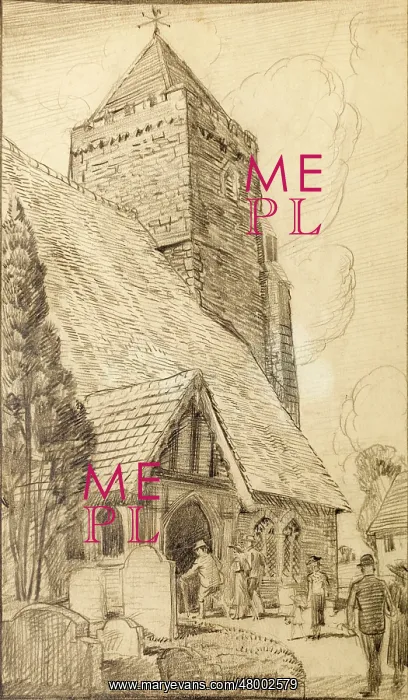  : Scene outside a country church
