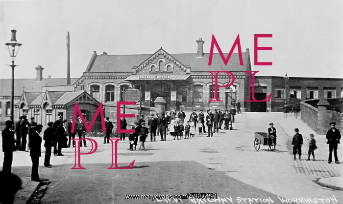 : Scene outside Workington Railway Station, Cumbria, UK : Scene outside Workington Railway Station, Cumbria, UK