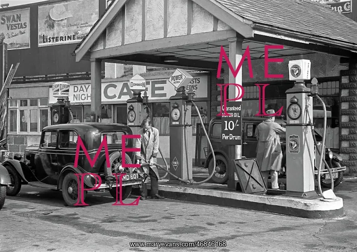 : Scene at a petrol station : Scene at a petrol station