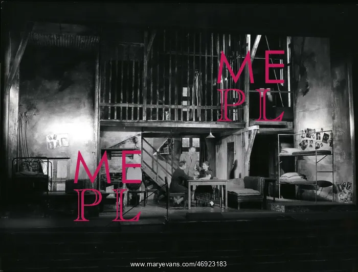 : Scene from play, The Diary of Anne Frank, Munich, Germany : Scene from play, The Diary of Anne Frank, Munich, Germany