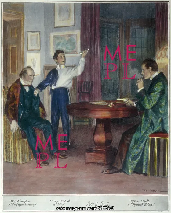 : Scene from a play about Sherlock Holmes : Scene from a play about Sherlock Holmes