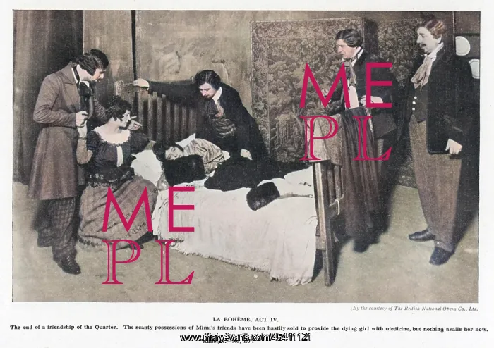 : Scene from Puccini's opera, La Boheme : Scene from Puccini's opera, La Boheme