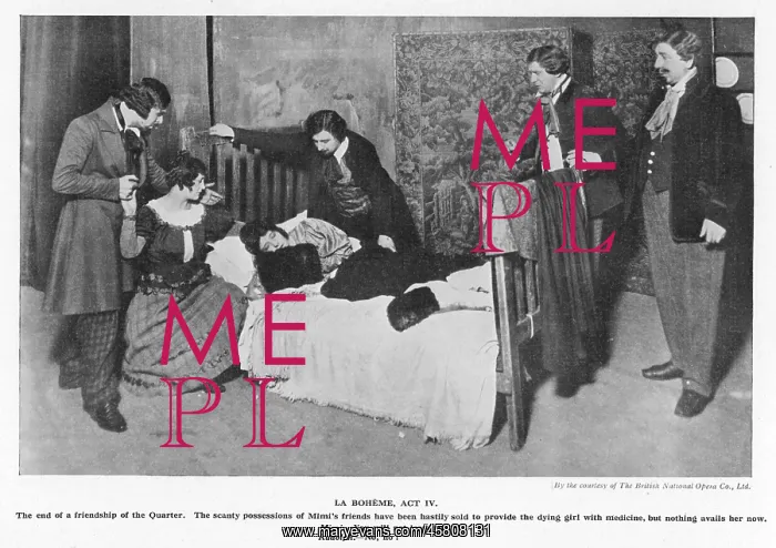 : Scene from Puccini's opera, La Boheme : Scene from Puccini's opera, La Boheme