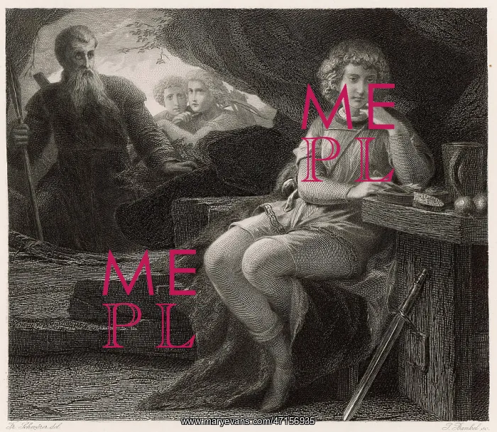: Scene from Shakespeare's Cymbeline : Scene from Shakespeare's Cymbeline
