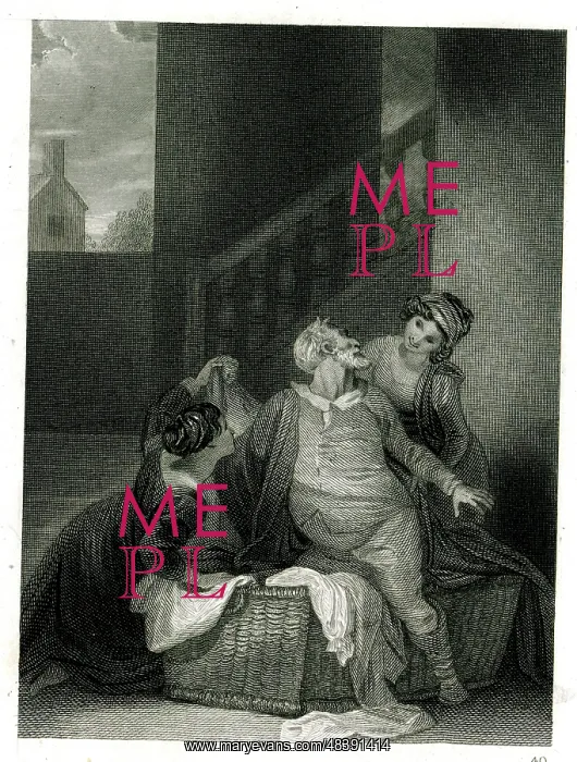 : Scene from Shakespeare's The Merry Wives of Windsor : Scene from Shakespeare's The Merry Wives of Windsor