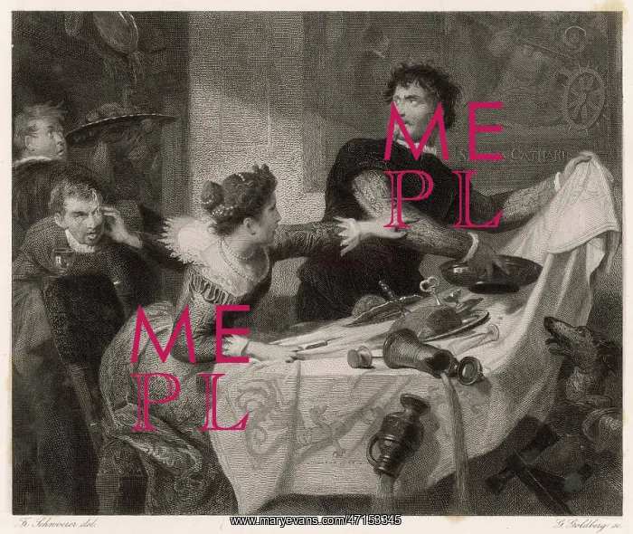 : Scene from Shakespeare's Taming of the Shrew : Scene from Shakespeare's Taming of the Shrew