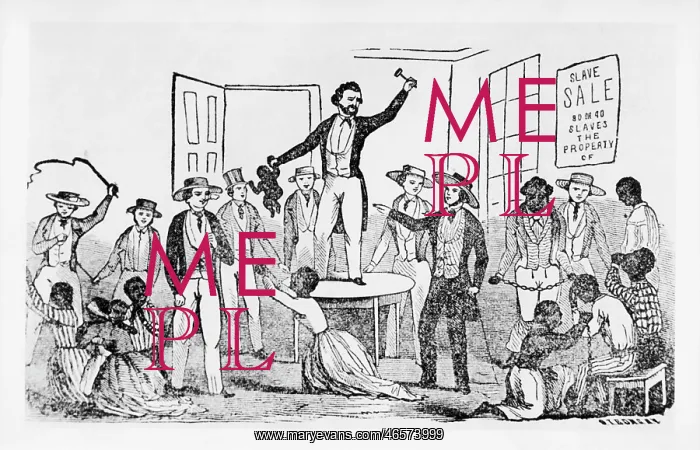 : Scene at a slave auction in America : Scene at a slave auction in America