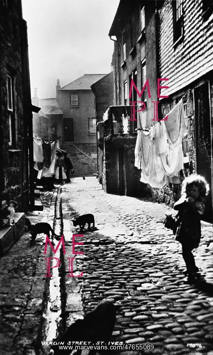  : Scene in Virgin Street, St Ives, Cornwall