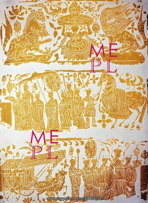 : Three scenes from a base of a buddha : Three scenes from a base of a buddha