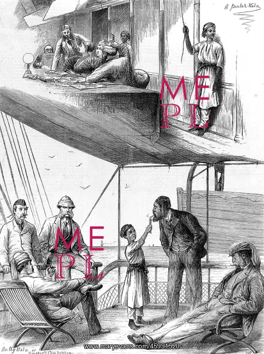 : Scenes on board SS Sumatra, 1875 : Scenes on board SS Sumatra, 1875