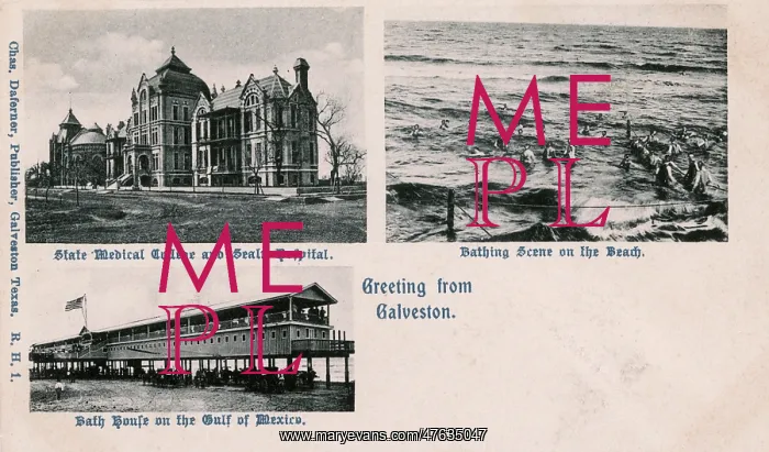 : Three scenes of Galveston, Texas, USA : Three scenes of Galveston, Texas, USA