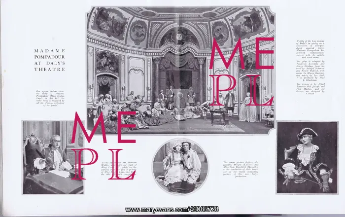 : Scenes from Madame Pompadour at Daly's Theatre, London, 1924 : Scenes from Madame Pompadour at Daly's Theatre, London, 1924