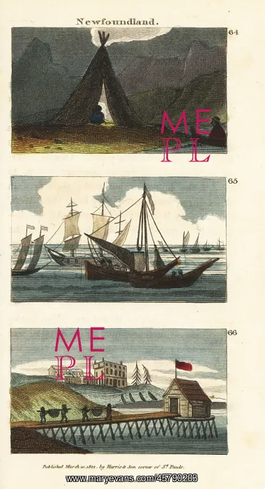 : Scenes in Newfoundland, 18th century : Scenes in Newfoundland, 18th century