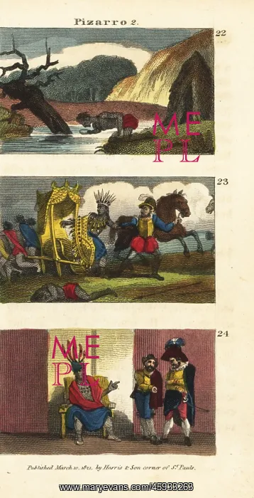 : Scenes from Pizarro's exploration of Peru : Scenes from Pizarro's exploration of Peru