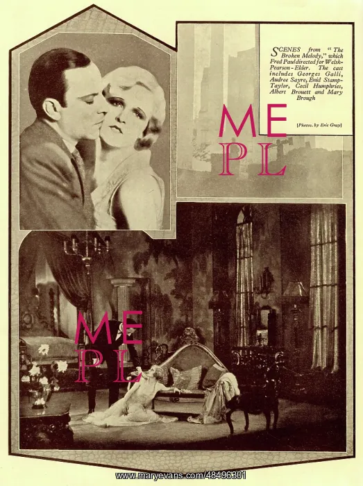  : Scenes from the romantic film, The Broken Melody