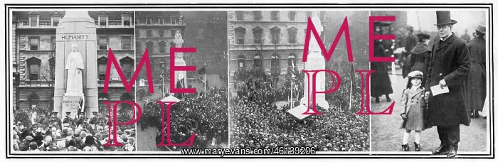  : Scenes at the unveiling of the Edith Cavell memorial, 1920