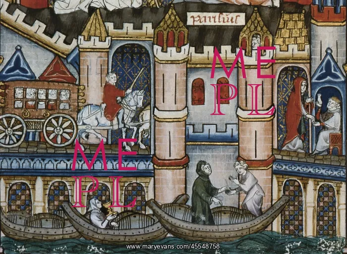 : Scenes from Vie de St.Denis. Saint Santin and : Scenes from Vie de St.Denis. Saint Santin and