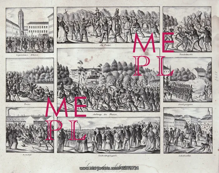 : Scenes of the workers'. With the Praterschlacht : Scenes of the workers'. With the Praterschlacht