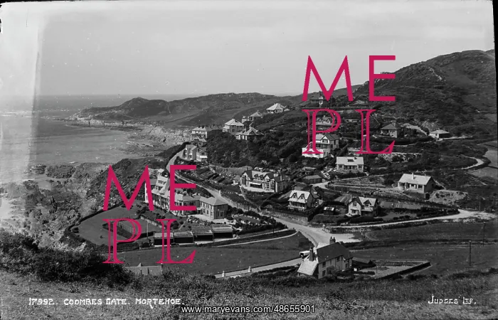 : Scenic View of Coombes Late, Mortehoe : Scenic View of Coombes Late, Mortehoe