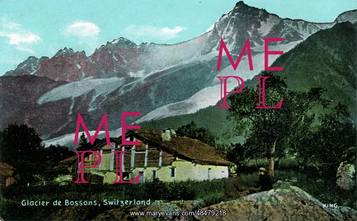 : Scenic View, Glacier de Bossons, Geneva : Scenic View, Glacier de Bossons, Geneva