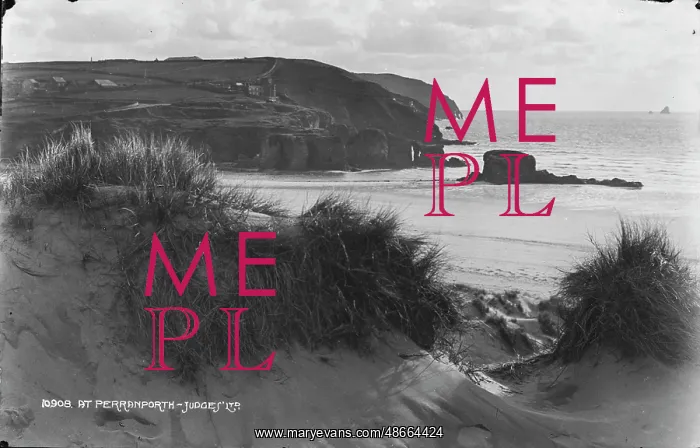 : Scenic View of Perranporth Beach : Scenic View of Perranporth Beach