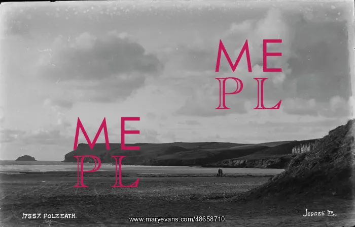 : Scenic View of Polzeath Beach : Scenic View of Polzeath Beach