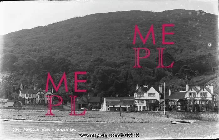: Scenic View of Porlock Weir : Scenic View of Porlock Weir