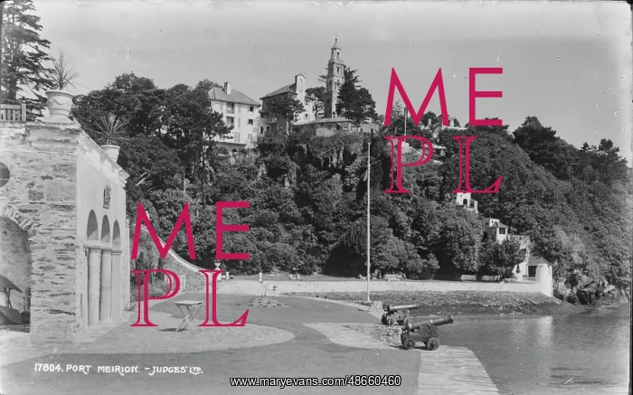 : Scenic View of Port Meirion : Scenic View of Port Meirion