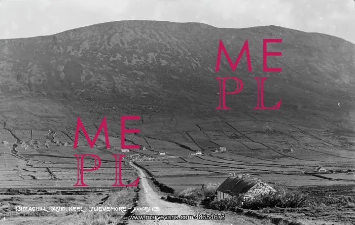 : Scenic View of Slievemore Mountain : Scenic View of Slievemore Mountain