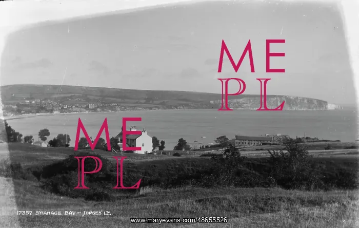 : Scenic View of Swanage Bay : Scenic View of Swanage Bay