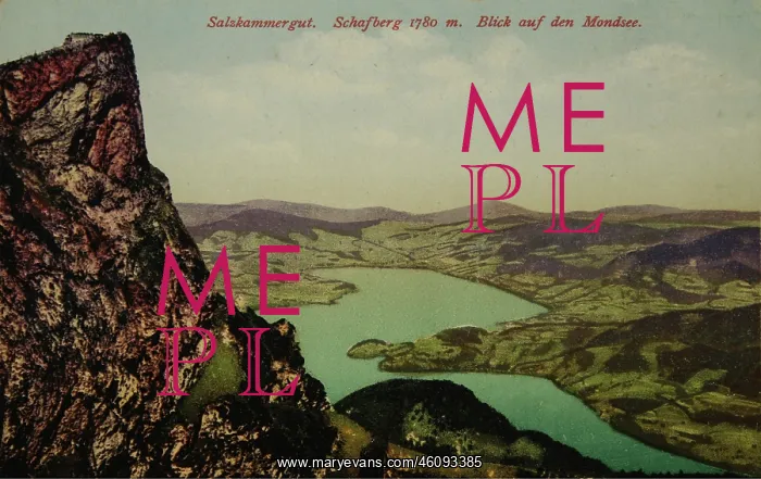 : Schafberg (1780 m). View of the lake Mondsee : Schafberg (1780 m). View of the lake Mondsee