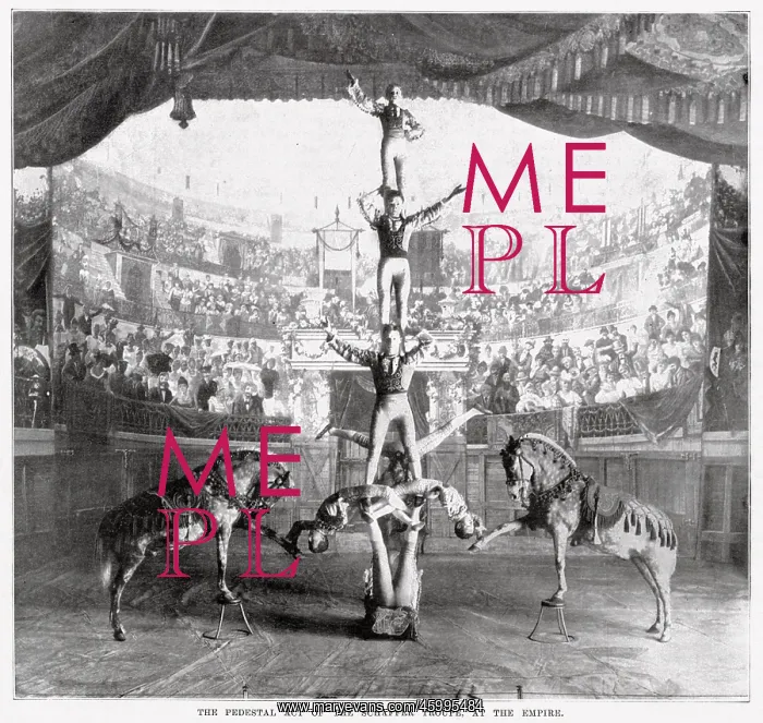 : The Schaffer Troupe perform their Pedestal Act 1898 : The Schaffer Troupe perform their Pedestal Act 1898