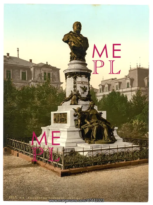 : Scheffel's Monument, Karlsruhe, Baden, Germany : Scheffel's Monument, Karlsruhe, Baden, Germany