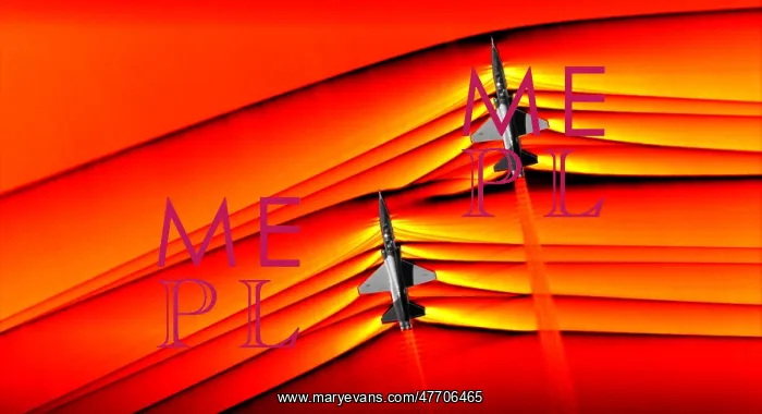 : Schlieren View of Supersonic Aircraft : Schlieren View of Supersonic Aircraft