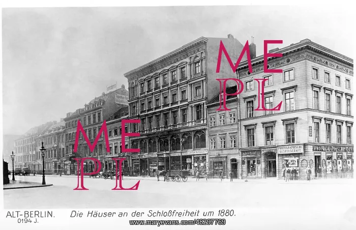 : Schlossfreiheit in Berlin, around 1880 : Schlossfreiheit in Berlin, around 1880