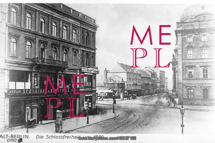 : Schlossfreiheit in Berlin, around 1880 : Schlossfreiheit in Berlin, around 1880