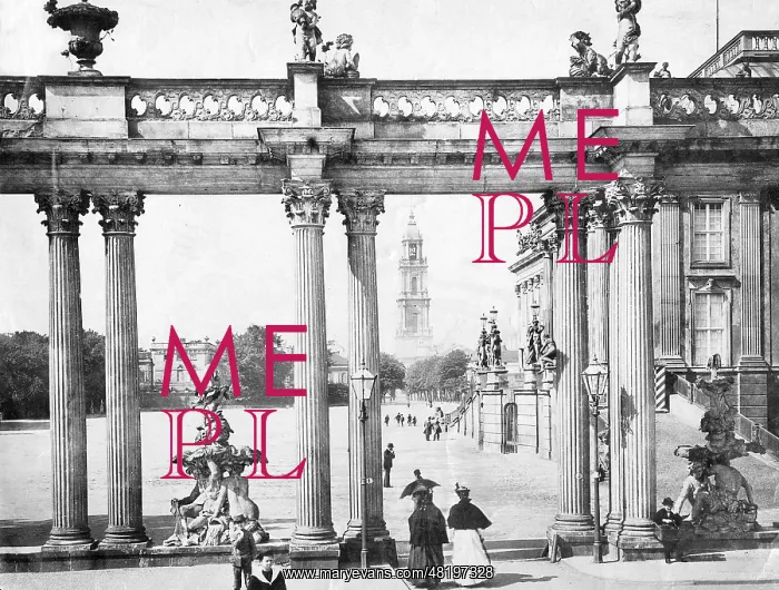 : Schlossplatz in Potsdam, 1910 : Schlossplatz in Potsdam, 1910
