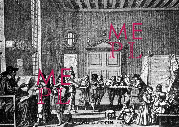 : School. Boys school in the 17th century. Engraving by Abraham de Bosse : School. Boys school in the 17th century. Engraving by Abraham de Bosse