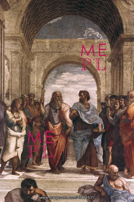 : The School of Athens, detail of Plato & Aristotle : The School of Athens, detail of Plato & Aristotle