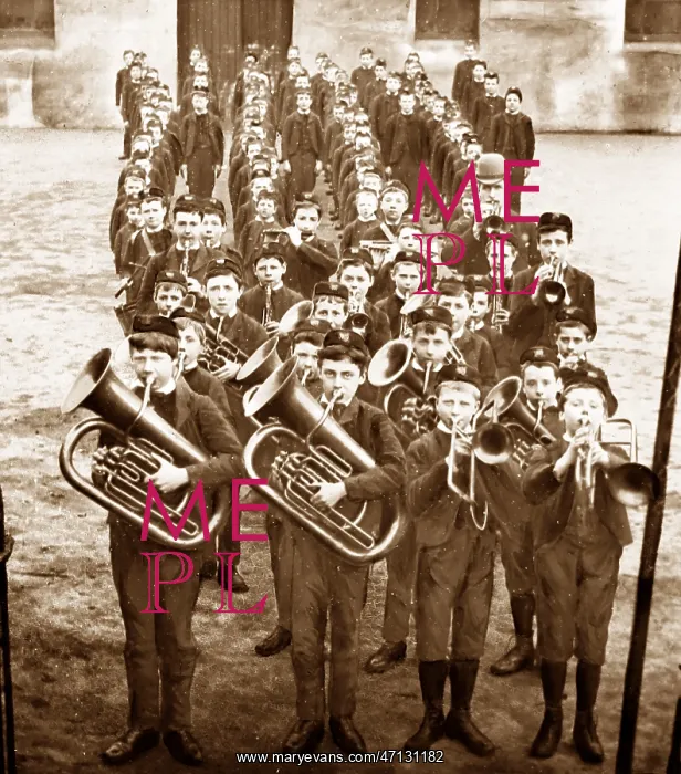  : School Band, Rusell Hill Schools, Purley, Victorian period