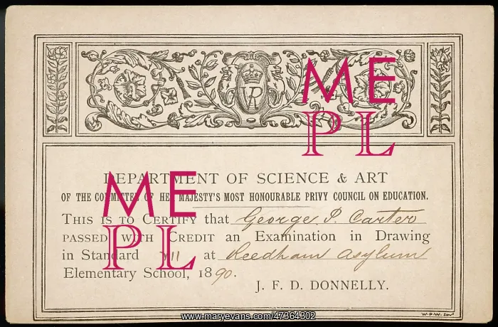 : SCHOOL CERTIFICATE ART : SCHOOL CERTIFICATE ART